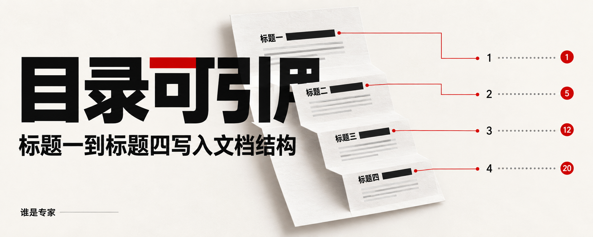 标题层级与目录引用的概念示意